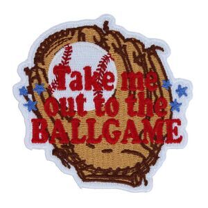 CTM Take Me Out to The Ball Game Embroidered Patch